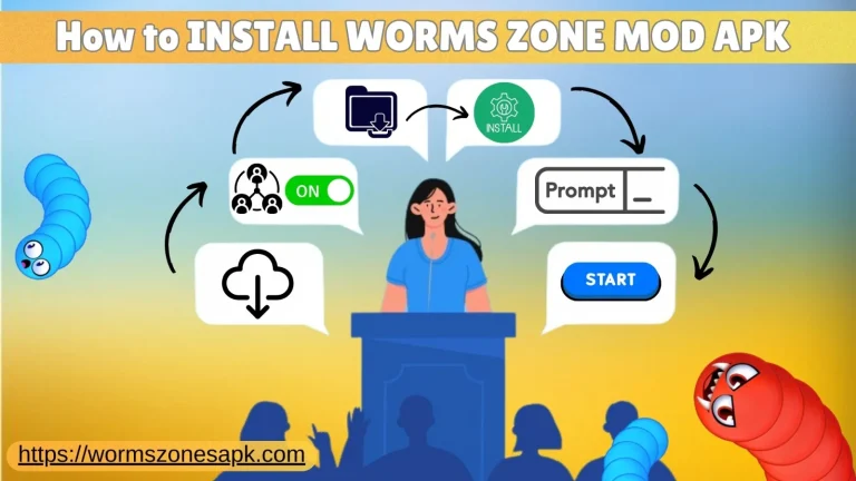 How to INSTALL WORMS ZONE MOD APK Latest Version